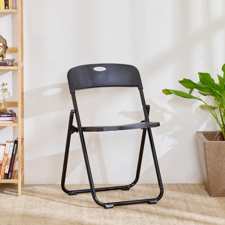 Shalom Polypropylene Folding Chair - Black