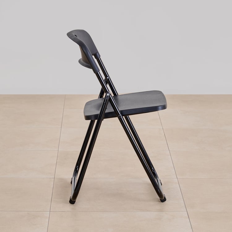 Shalom Polypropylene Folding Chair - Black