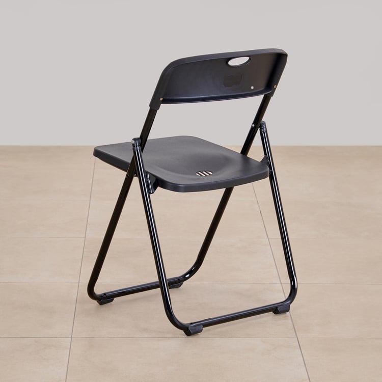 Shalom Polypropylene Folding Chair - Black