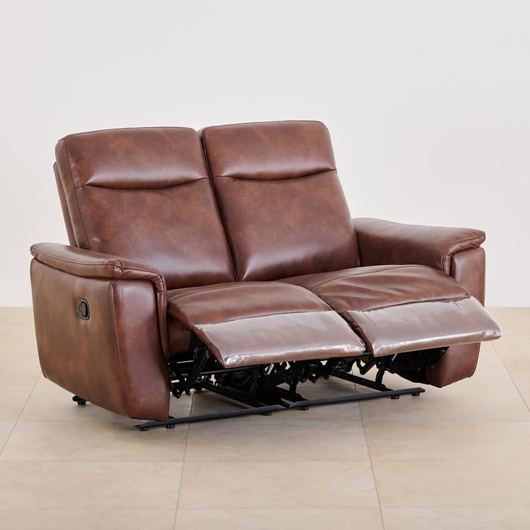 Darwin Faux Leather 3+2+1 Seater Recliner Set - Brown