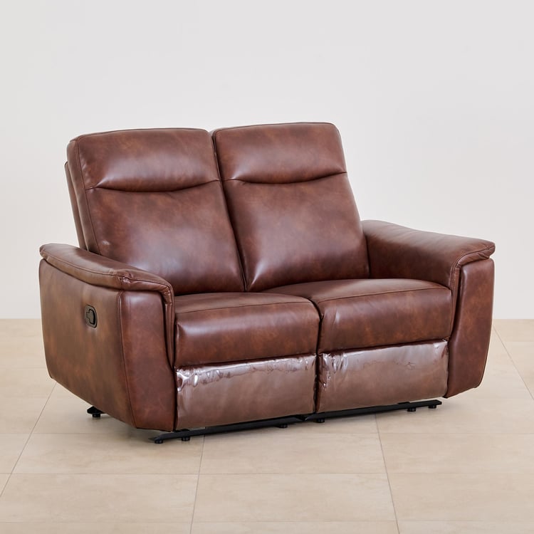 Darwin Faux Leather 3+2 Seater Recliner Set - Brown