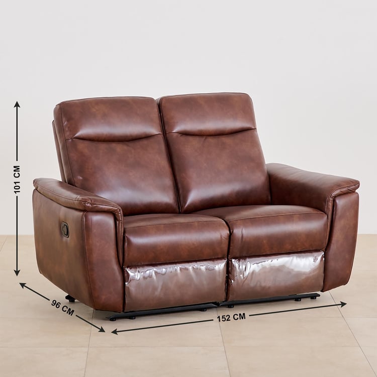 Darwin Faux Leather 3+2 Seater Recliner Set - Brown