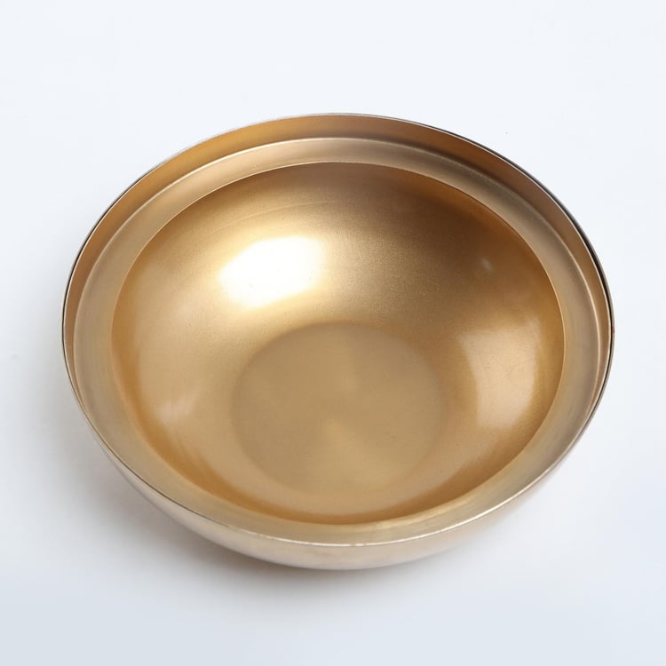 Selena Everlyn Metal & Glass Hurricane Candle Holder