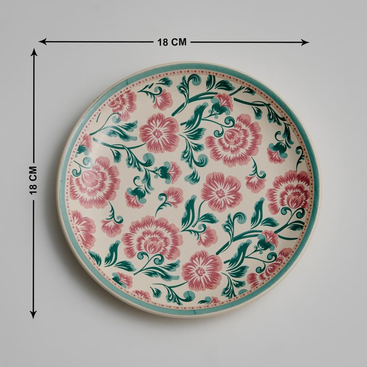 Corsica Mohar Stoneware Printed Side Plate - 18cm