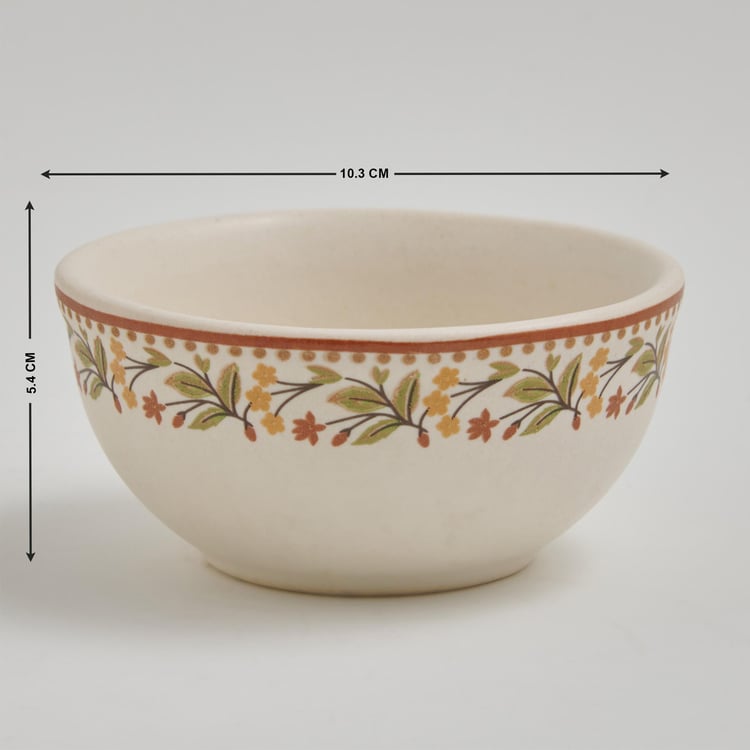 Corsica Mohar Stoneware Printed Katori - 250ml