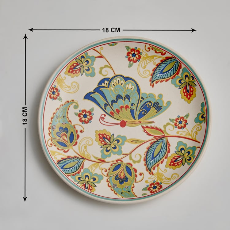 Corsica Mohar Stoneware Printed Side Plate - 18cm