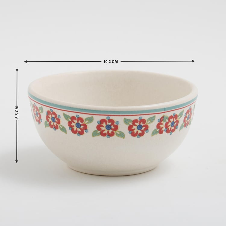 Corsica Mohar Stoneware Printed Katori - 250ml