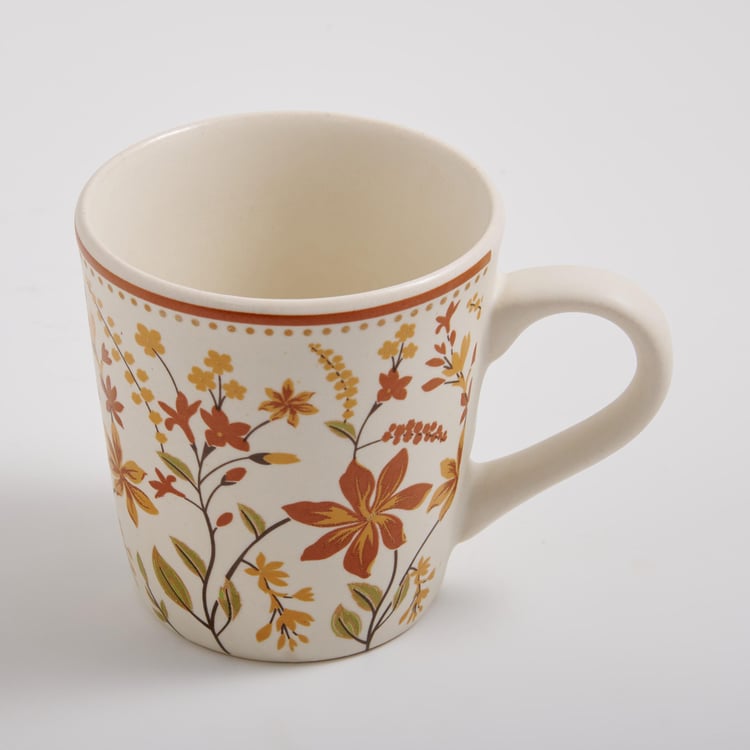 Corsica Mohar Stoneware Printed Coffee Mug - 320ml