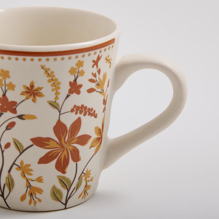 Corsica Mohar Stoneware Printed Coffee Mug - 320ml