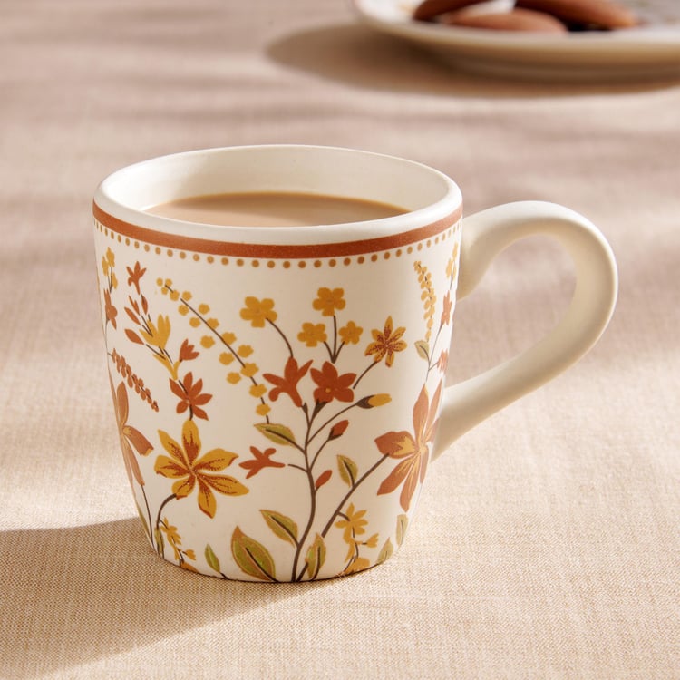 Corsica Mohar Stoneware Printed Coffee Mug - 240ml