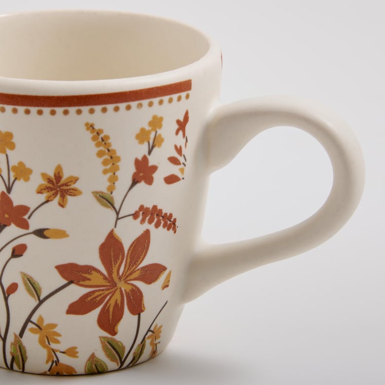 Corsica Mohar Stoneware Printed Coffee Mug - 240ml