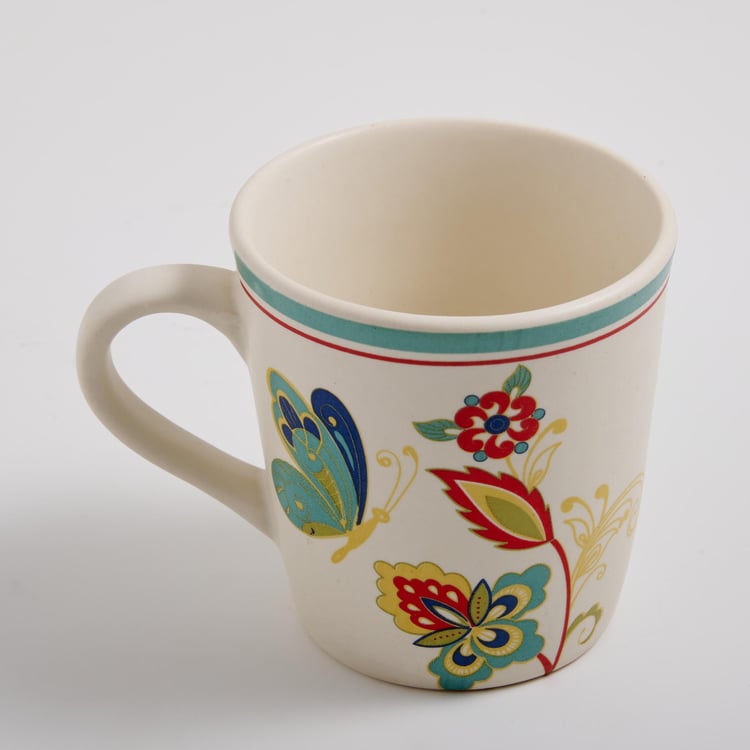 Corsica Mohar Stoneware Printed Coffee Mug - 320ml