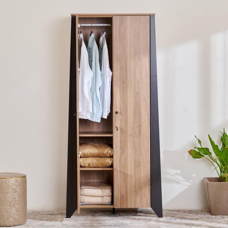 Helios Amberly 2-Door Wardrobe - Brown