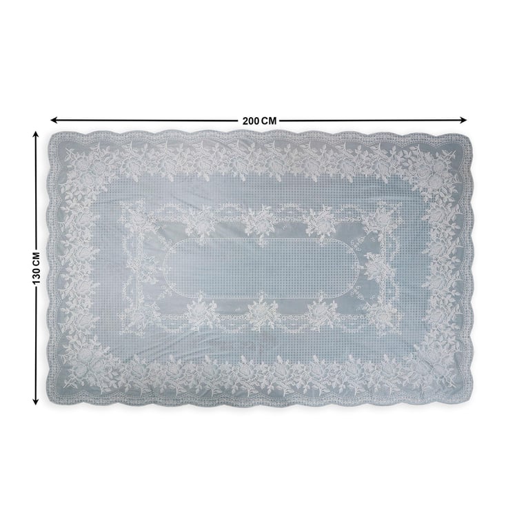 Corsica Bloom Floral PVC 6-Seater Table Cover - 200x130cm