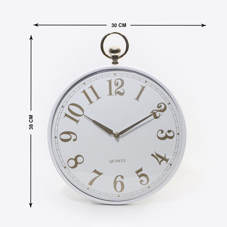 Casablanca Glass Wall Clock with Stopper - 30cm