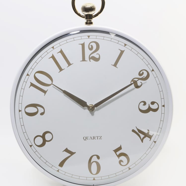 Casablanca Glass Wall Clock with Stopper - 30cm