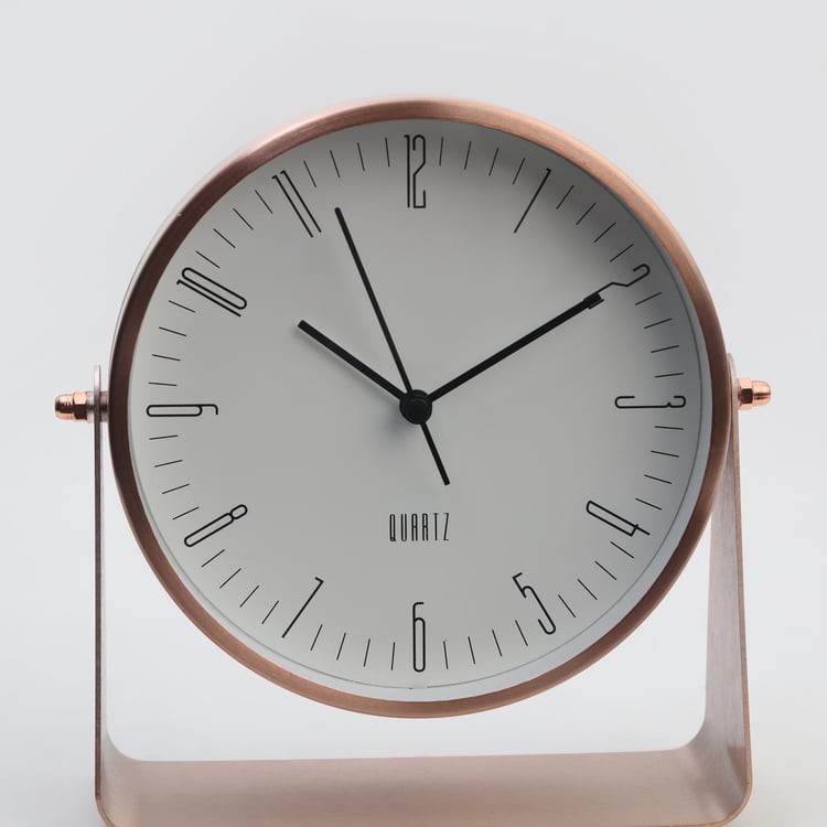 Casablanca Aluminium Table Clock - 16x18cm