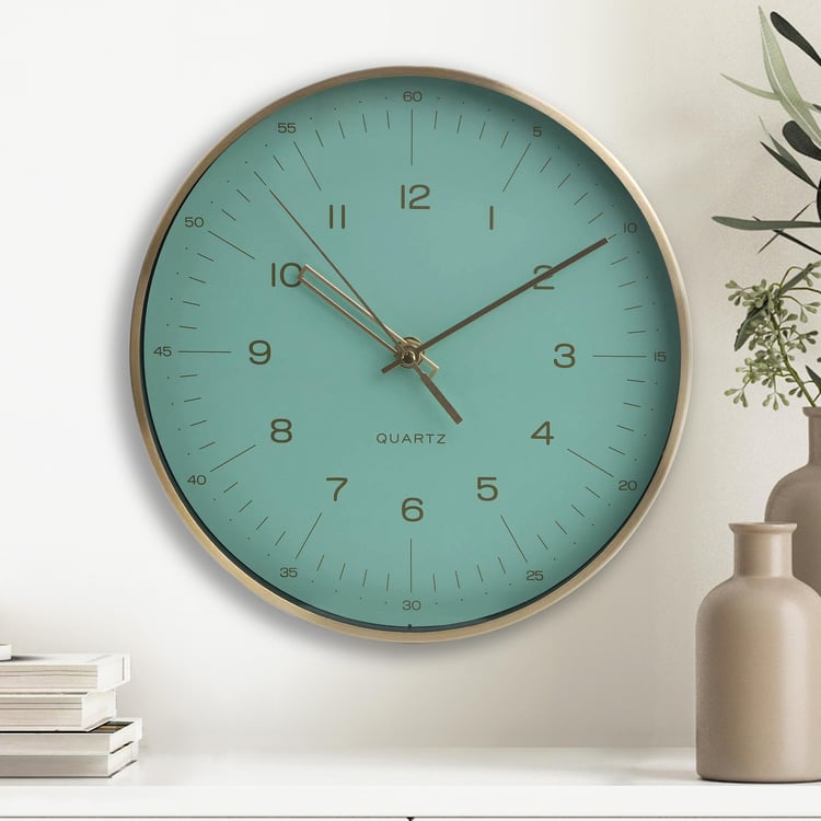Hello Spring Glass Wall Clock - 24.5cm