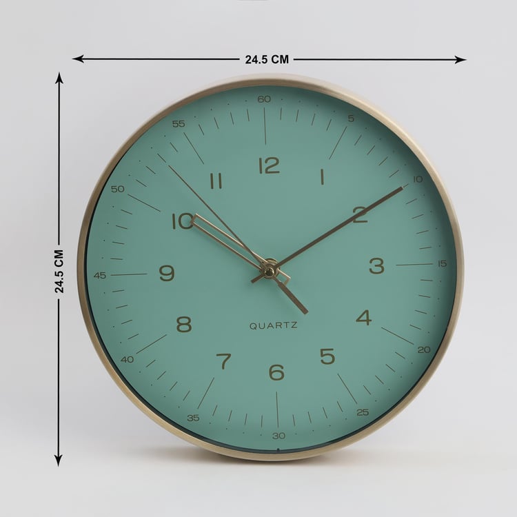 Hello Spring Glass Wall Clock - 24.5cm