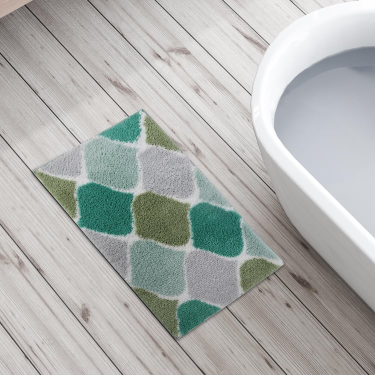 Mekong Printed Anti-Slip Bath Mat - 60x40cm