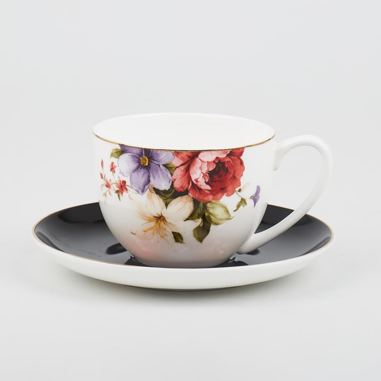 Signature Series Bone China Printed Cup and Saucer - 240ml