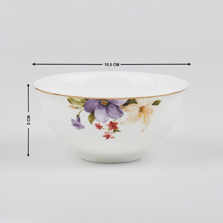 Signature Series Bone China Printed Katori Bowl - 350ml