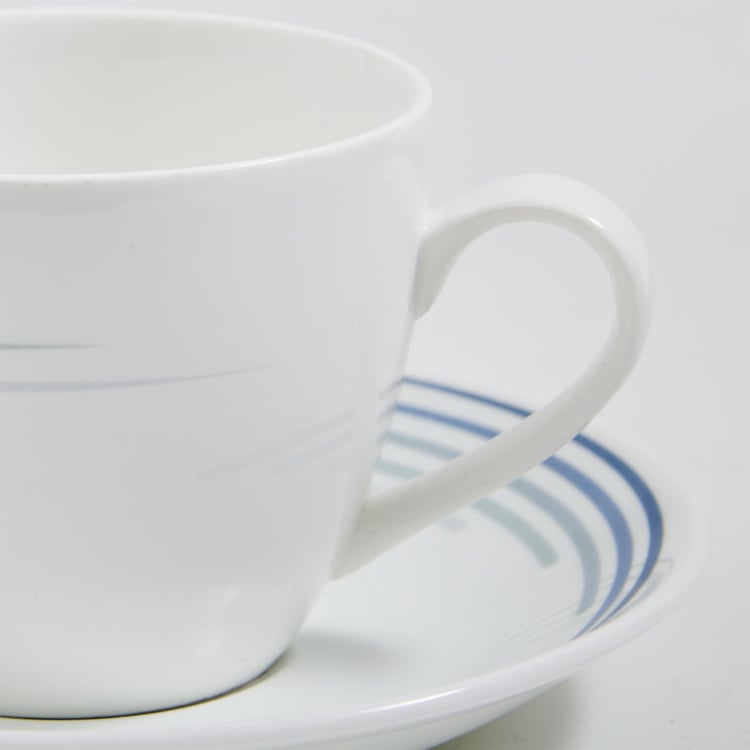 Lucas Bone China Printed Cup and Saucer - 210ml