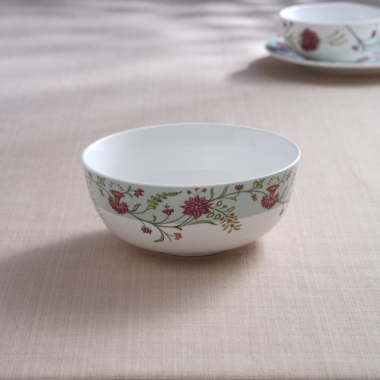 Lucas Bone China Printed Cereal Bowl - 600ml