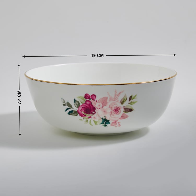 Lucas Roohi Bone China Printed Serving Bowl - 1.2L
