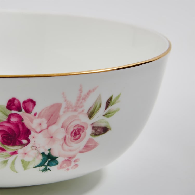 Lucas Roohi Bone China Printed Serving Bowl - 1.2L