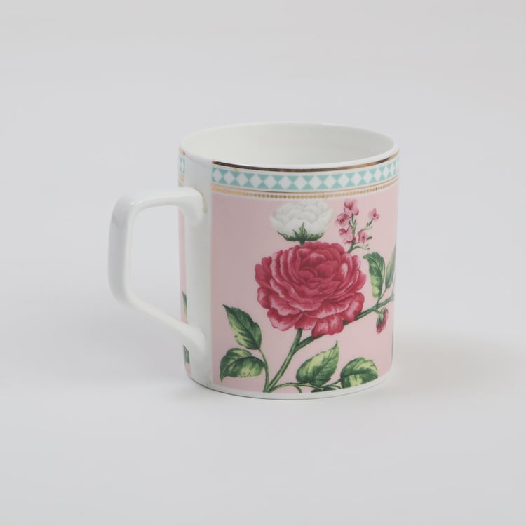 Hoovu Bone China Printed Coffee Mug - 230ml