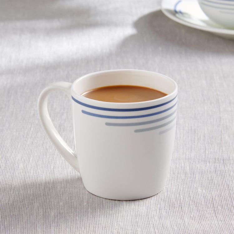 Lucas Bone China Printed Small Coffee Mug - 240ml