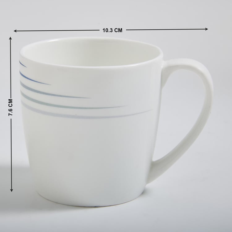 Lucas Bone China Printed Small Coffee Mug - 240ml