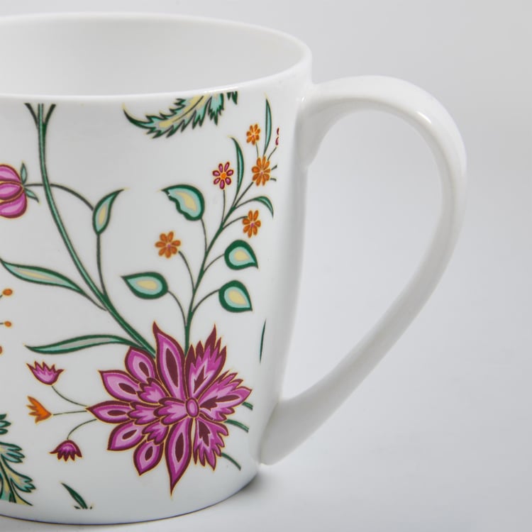 Lucas Bone China Printed Coffee Mug - 240ml