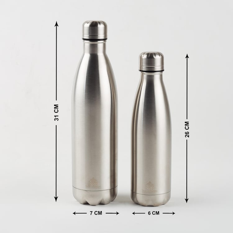 Infinity Geneva Set of 2 Stainless Steel Vacuum Flasks