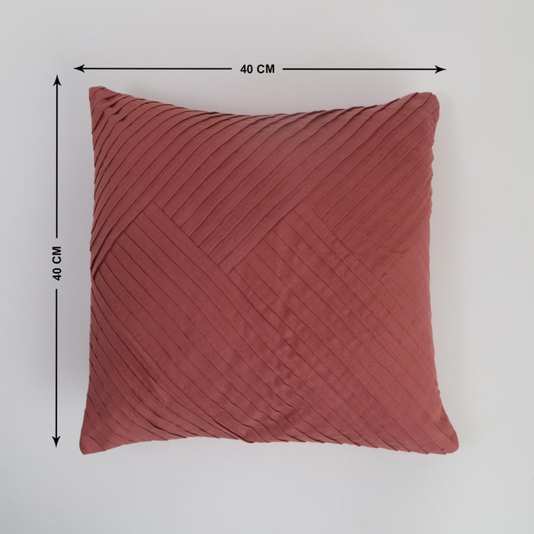 Hello Spring Set of 2 Pleated Cushion Covers - 40x40cm