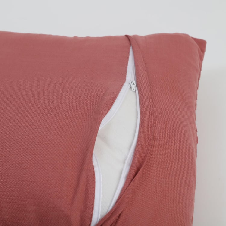 Hello Spring Set of 2 Pleated Cushion Covers - 40x40cm