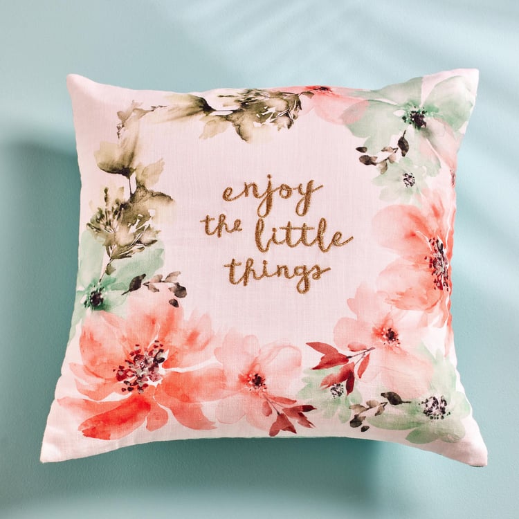 Hello Spring Filled Cushion - 40x40cm