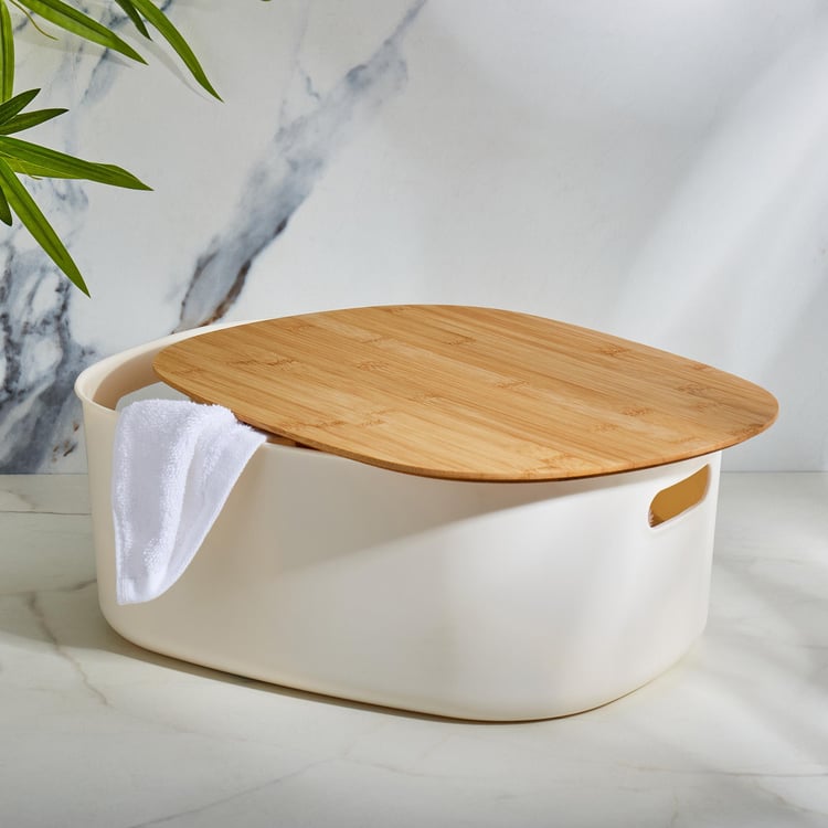 Regan Quart Storage Bin with Bamboo Lid