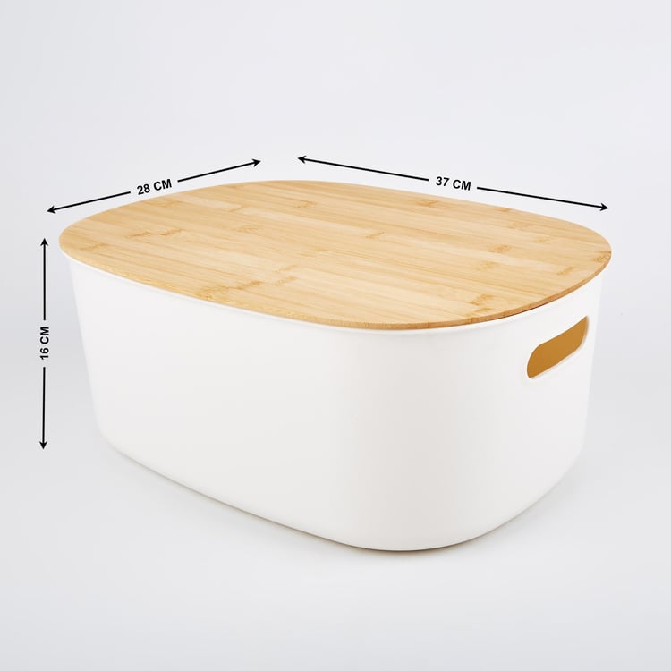 Regan Quart Storage Bin with Bamboo Lid