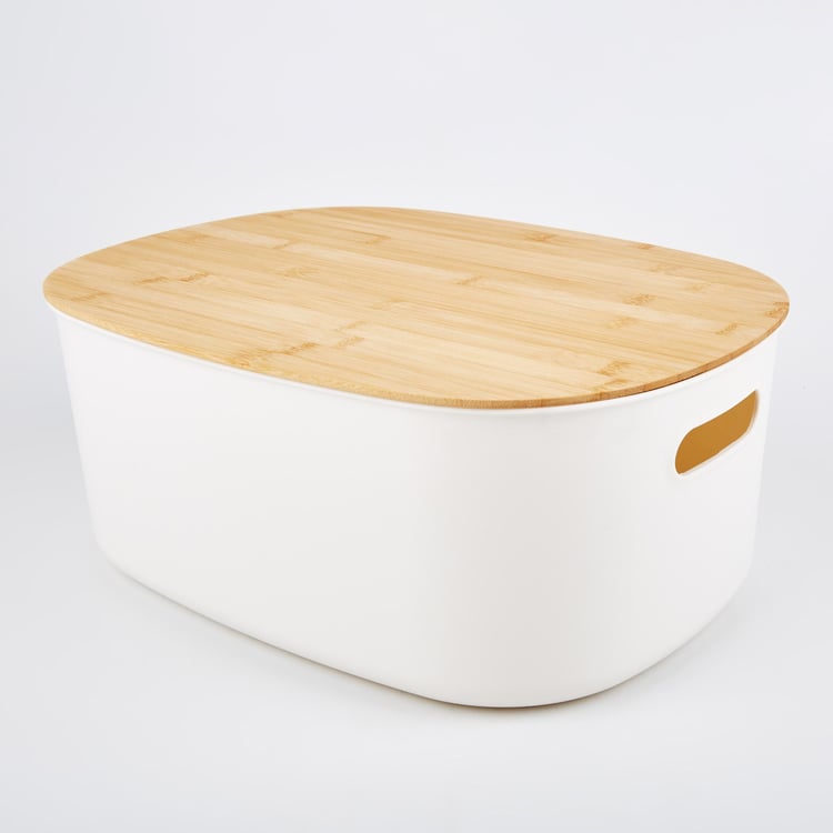 Regan Quart Storage Bin with Bamboo Lid