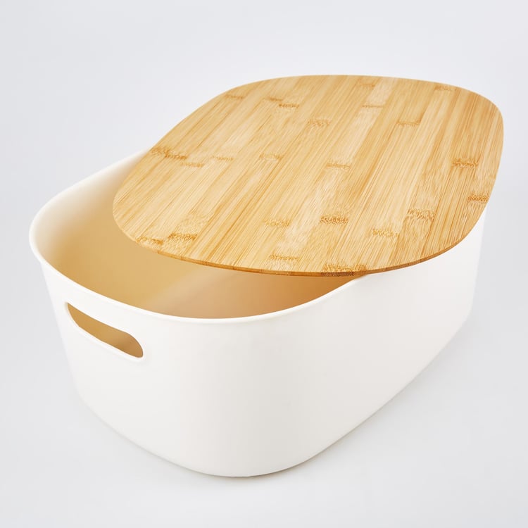 Regan Quart Storage Bin with Bamboo Lid