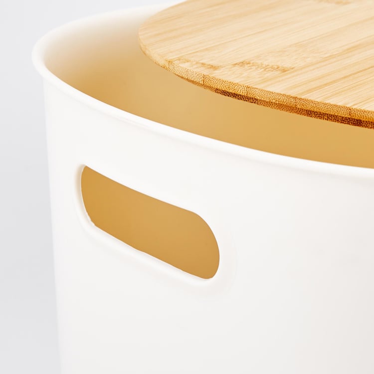 Regan Quart Storage Bin with Bamboo Lid