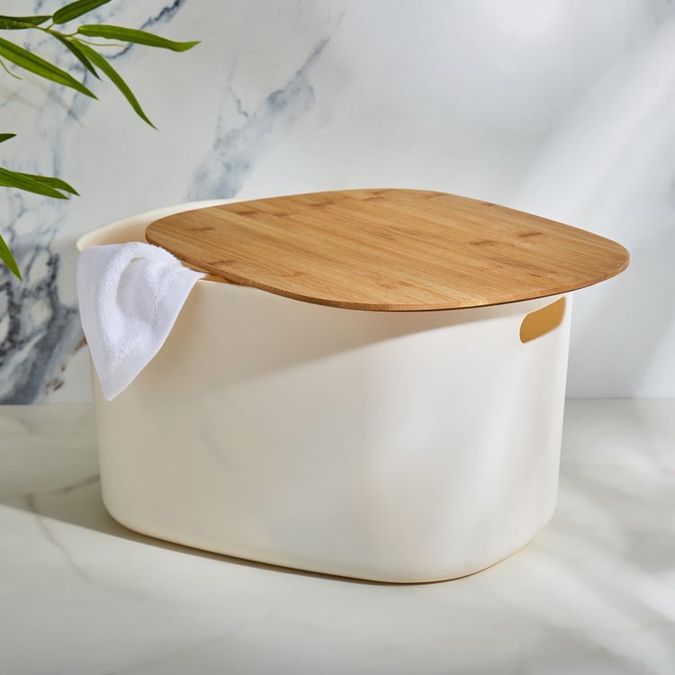 Regan Quart Storage Bin with Bamboo Lid