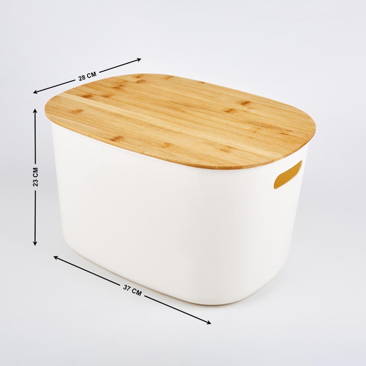 Regan Quart Storage Bin with Bamboo Lid