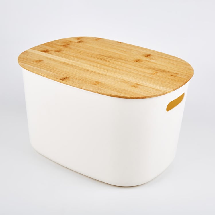 Regan Quart Storage Bin with Bamboo Lid