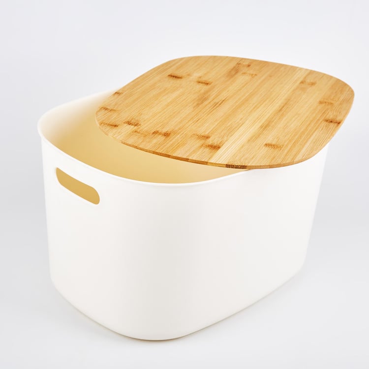 Regan Quart Storage Bin with Bamboo Lid