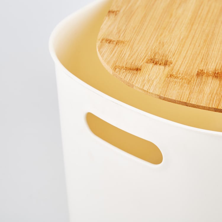 Regan Quart Storage Bin with Bamboo Lid