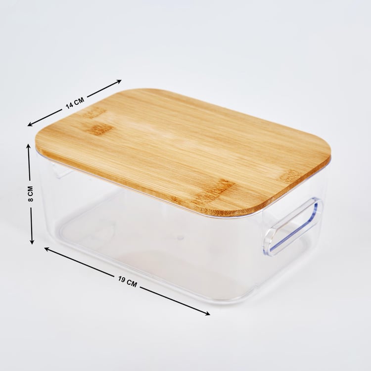 Regan Ridge Storage Bin with Bamboo Lid