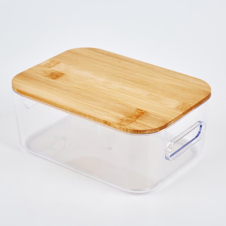 Regan Ridge Storage Bin with Bamboo Lid